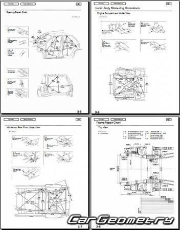 Acura  2012 on Acura Mdx 2001   2006 Body Repair Manual