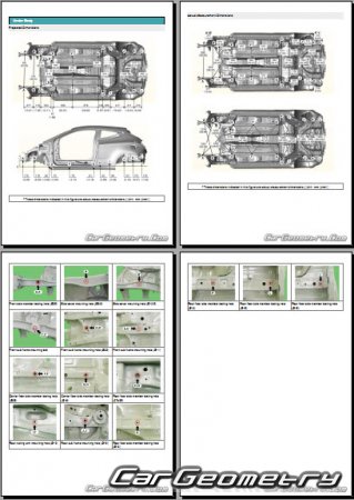 Контрольные размеры кузова Hyundai i30 (GDe) с 2013 (3-door, 5-door Wagon)