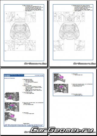 Кузовные размеры Ford C-MAX 2004–2010 Body Repair Manual