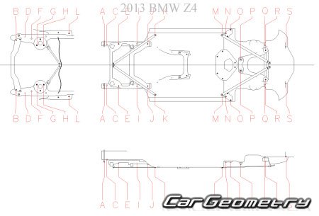 Геометрия БМВ Z4 (E89) Roadster 2009-2015