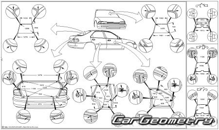 Mitsubishi Galant Sedan 1993–1996 (Sedan) Body Repair Manual