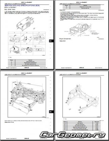 Nissan Altima (L33) 2013-2018 Body dimensions