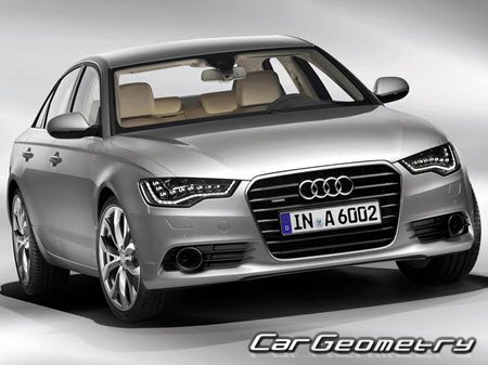 Кузовные размеры Audi A6/S6 (4G,C7) 2012–2018, Размеры кузова Ауди A6