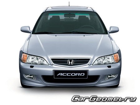 Honda Accord Euro 1998–2002 (Sedan) Body dimensions