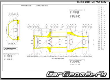 Subaru XV с 2012 (XV, XV Crosstrek, XV Crosstrek Hybrid) Body Repair Manual