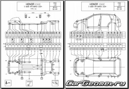 Honda Civic 5DR (EU) 2001-2005 Body Repair Manual