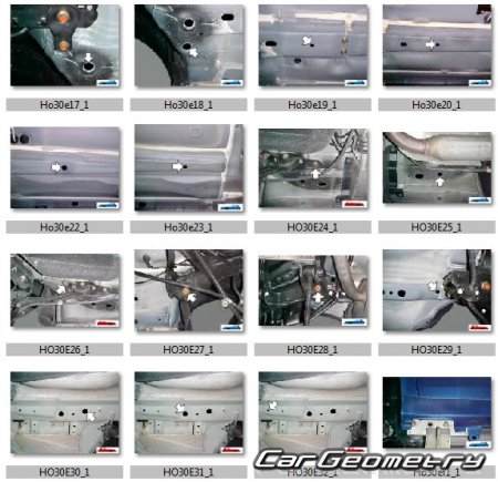 Honda Accord Tourer (CM) 2003–2008 Euro (5DR WAGON) Body dimensions