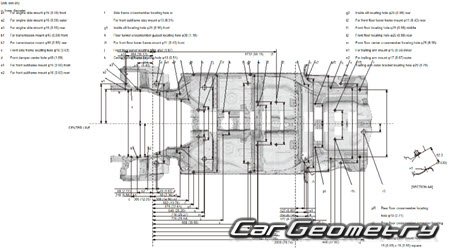Размеры кузова Honda Fit (GK) с 2013-2017 Body dimensions