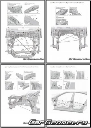 Acura TLX 2014-2020 Body dimensions