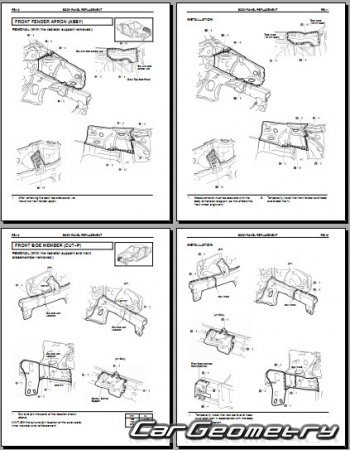 Toyota Paseo (EL54) 1996-1999 Collision Repair Manual