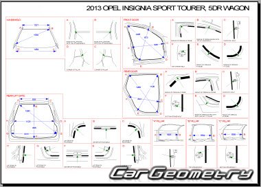 Кузовные размеры Opel Insignia Sports Tourer 2008–2015