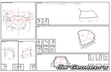 MINI Cooper Coupe (R58) 2011–2017 Body dimensions
