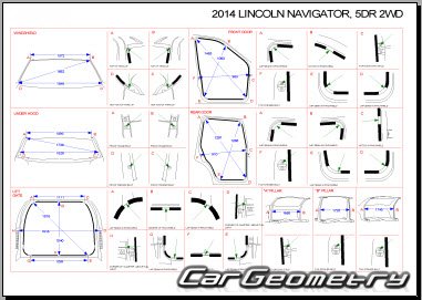 Размеры кузова Lincoln Navigator (U326) 2007-2014