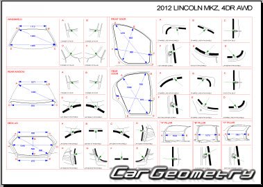 Lincoln MKZ 2010–2012 Body dimensions