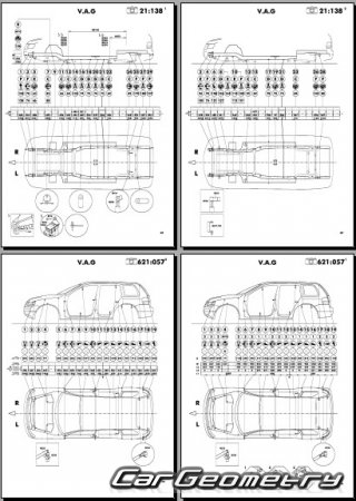 Фольксваген Туарег (Typ 7L) 2003-2010 Body Repair Manual