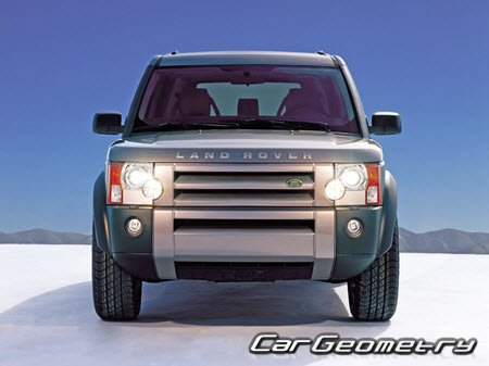 Кузовные размеры Land Rover Discovery 3 (LR3) 2005–2009