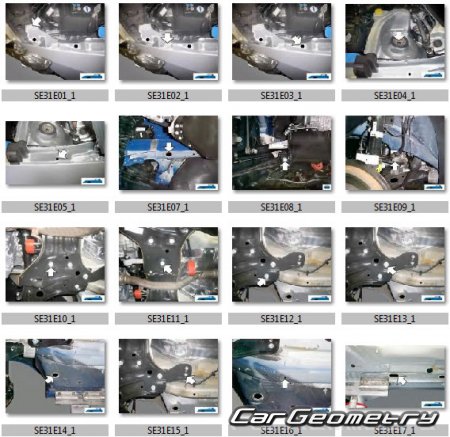 Размеры кузова Seat Ibiza ST 2010–2016 (5DR Wagon)