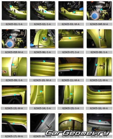 Размеры кузова Seat Ibiza ST 2010–2016 (5DR Wagon)