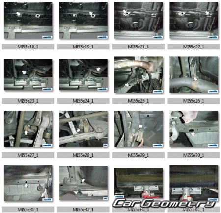 Кузовные размеры Mitsubishi Lancer Evolution VIII 2003-2005