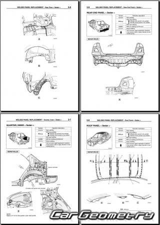 Mitsubishi Carisma 1995-1999 (4DR и 5DR) Body Repair Manual