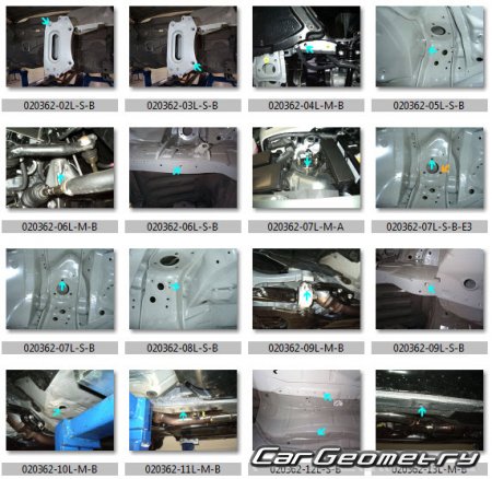 Геометрические размеры кузова Lexus GS460, GS350, GS300 2010-2011 (URS190 GRS190, GRS196)