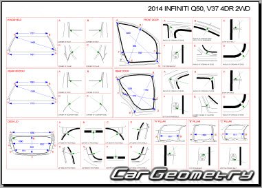 Infiniti Q50 (V37) 2013-2020 (2WD и AWD) Body Repair Manual