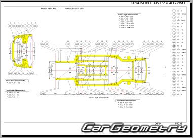 Infiniti Q50 (V37) 2013-2020 (2WD и AWD) Body Repair Manual