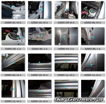 Размеры кузова Toyota Probox (NCP5# NLP5#) 2002-2015 Body dimensions