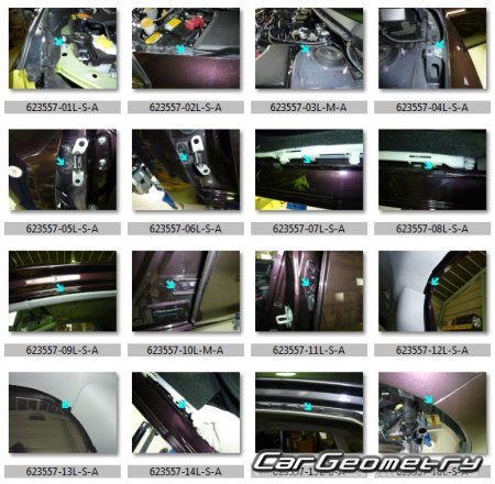Subaru XV с 2012 (XV, XV Crosstrek, XV Crosstrek Hybrid) Body Repair Manual