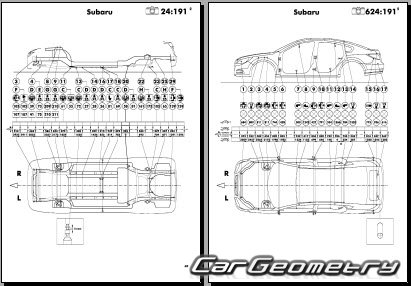 Subaru Legacy с 2014 и Subaru Outback Body Repair Manual