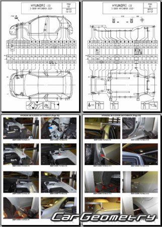 Размеры кузова Hyundai i30 / Elantra Neos (FD) 2007-2012