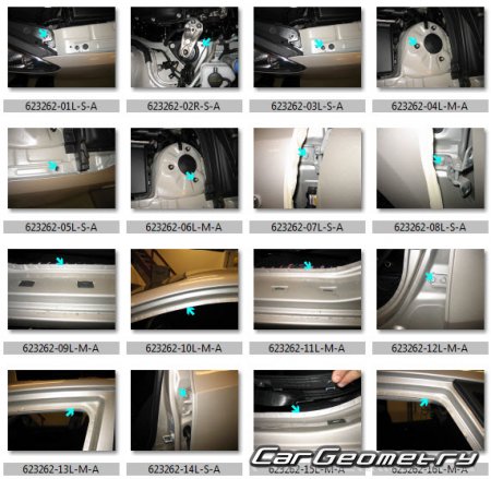 Размеры кузова Hyundai i30 / Elantra Neos (FD) 2007-2012