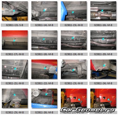 Геометрические размеры кузова Hyundai ix20 (JC) 2010-2017 Body Repair Manual