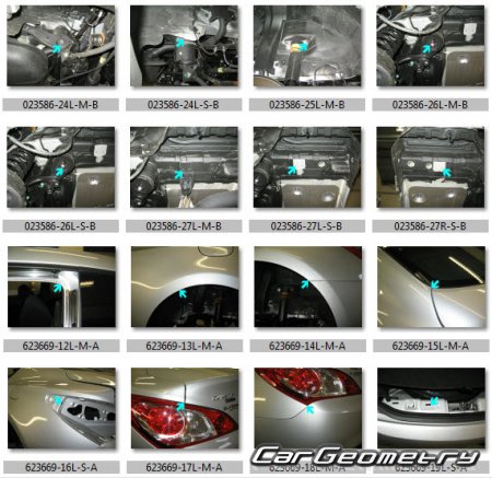 Кузовные размеры Hyundai Genesis Coupe (BK) 2011-2015
