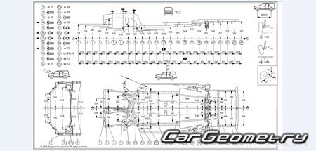 Геометрические размеры кузова Toyota RAV4 2000–2005 (ACA2#‚CLA2# и ZCA2# series)