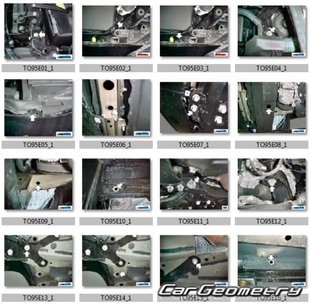 Размеры кузова Тойота РАВ4 2008-2012 рестайлинг (GSA33‚ 38‚ ACA30‚ 33‚ 38‚ ALA30)