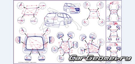 Кузовные размеры Chevrolet Tahoe IV 2015–2020 Body dimensions