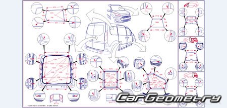 Размеры кузова Ford Transit Connect (Tourneo Connect) 2013-2021