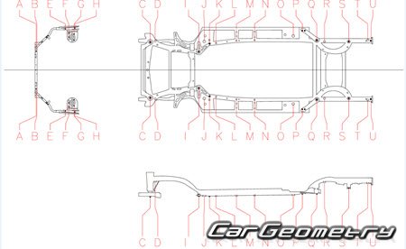 Кузовные размеры Cadillac XT5 2016-2023 Body dimensions
