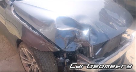 Видео кузовного ремонта Lexus RX Ремонт переда, замена правого лонжерона