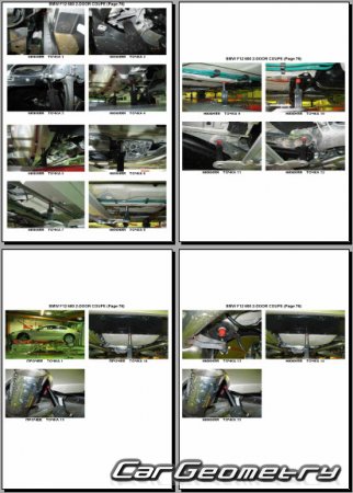 Размеры кузова БМВ 6 Series (F13 и F12) 2011-2018 (Coupe и Cabrio)