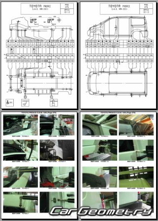 Геометрия кузова Toyota ProAce 2013-2016 (SWB и LWB)