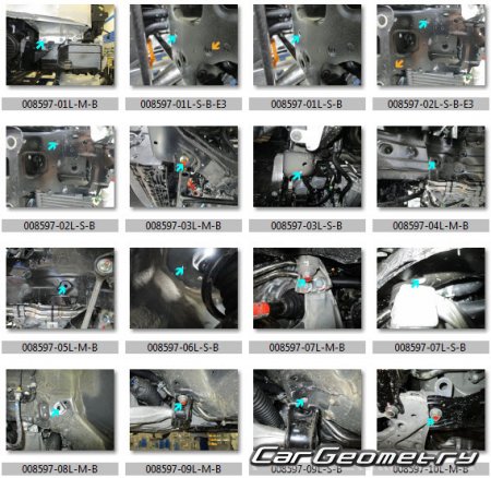 Размеры кузова Honda Clarity (ZC) 2017-2024 (Electric, Plug-In Hybrid, Fuel Cell)