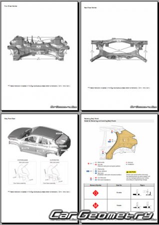 Размеры кузова Hyundai Kona (OS) 2018-2021