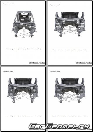 Контрольные размеры кузова Kia Picanto (JA) 2017-2023