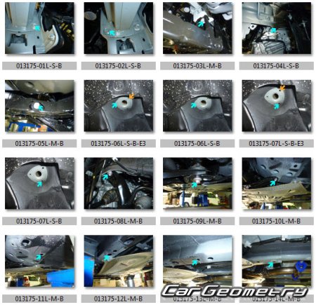 Размеры кузова Mazda CX-3 (DK) 2015-2021 BodyShop Manual