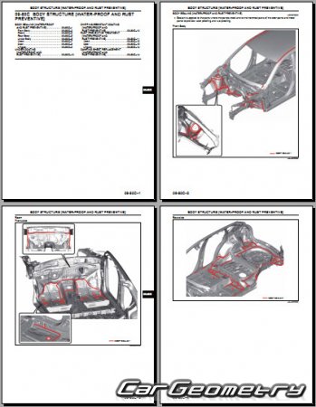 Кузовные размеры Mazda CX-5 (KF) 2017-2022 BodyShop Manual
