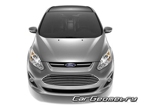 Кузовные размеры Ford C-MAX Hybrid 2012-2018, Размеры кузова Форд С-Макс ub,hbl