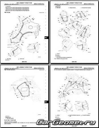 Кузовные размеры Infiniti QX30 (H15) 2016-2023 Body Repair Manual