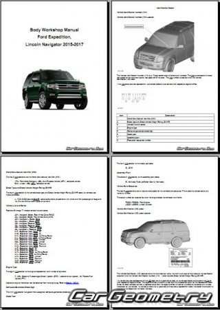 Размеры кузова Ford Expedition U324/U354 2015-2017